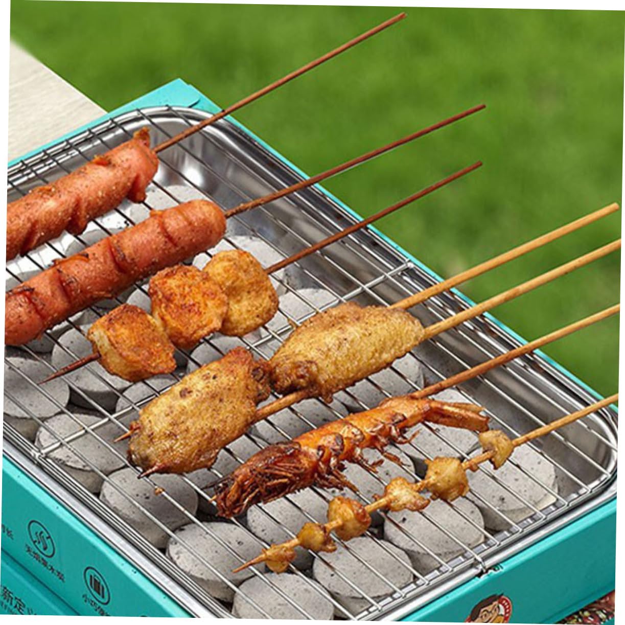 Carbón para Barbacoa de Encendido Rápido, 70 Pastillas Negro | Uso Exterior, Formato Portátil y Ligero, Apto para Bbq al Aire Libre y Fuego