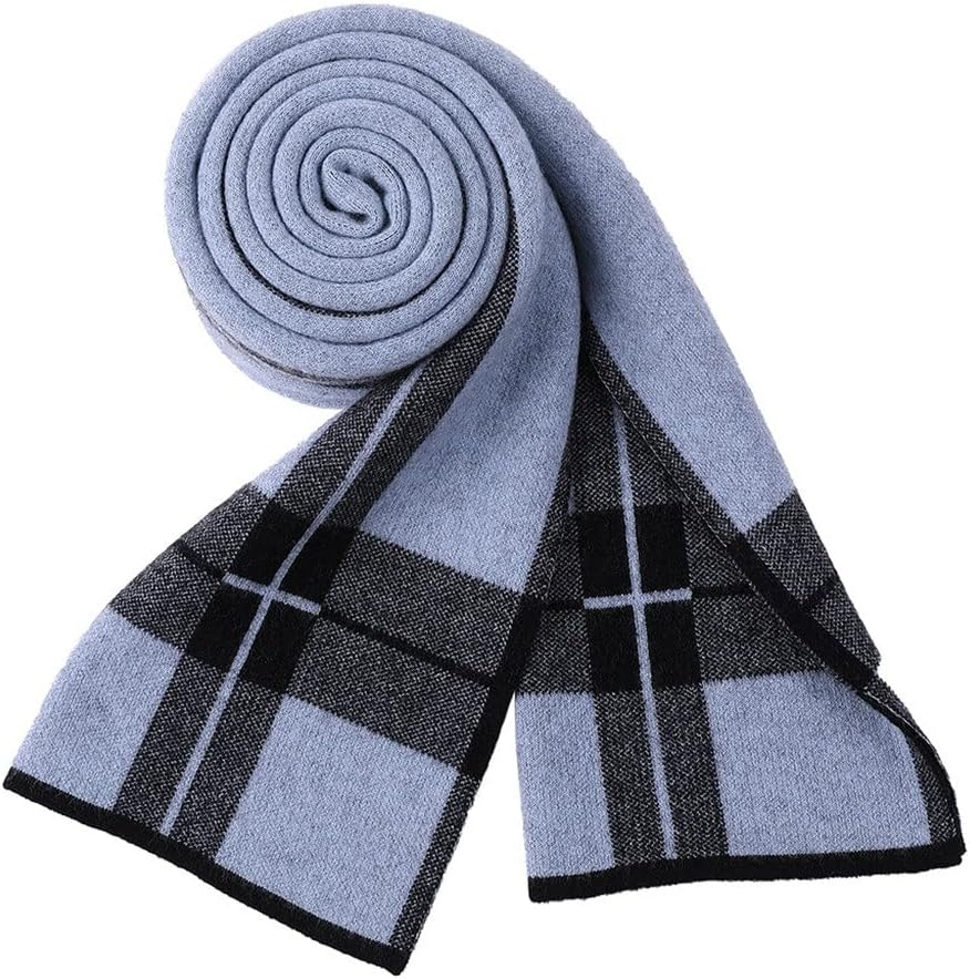 Fashion Cashmere Scarf Men's Winter Gift Box Thickened Wool Warm All-Match Scarf(E)