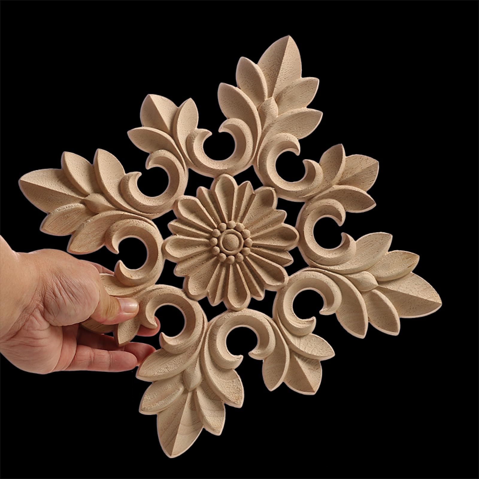 Rose Décalque Applique Floral Bois Décoration Cadre Bois Artisanats Non