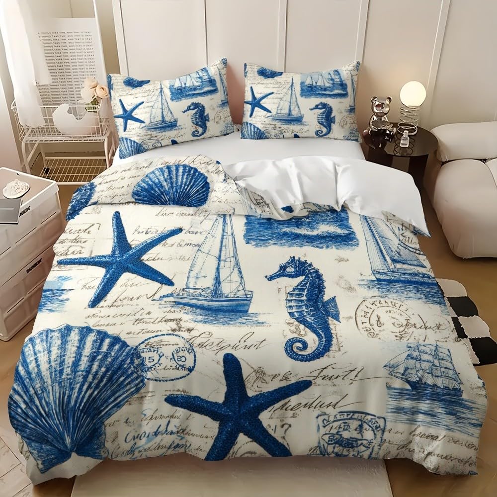 Housse de couette 200x200 cm océan idéale pour la chambre d'une ado fille