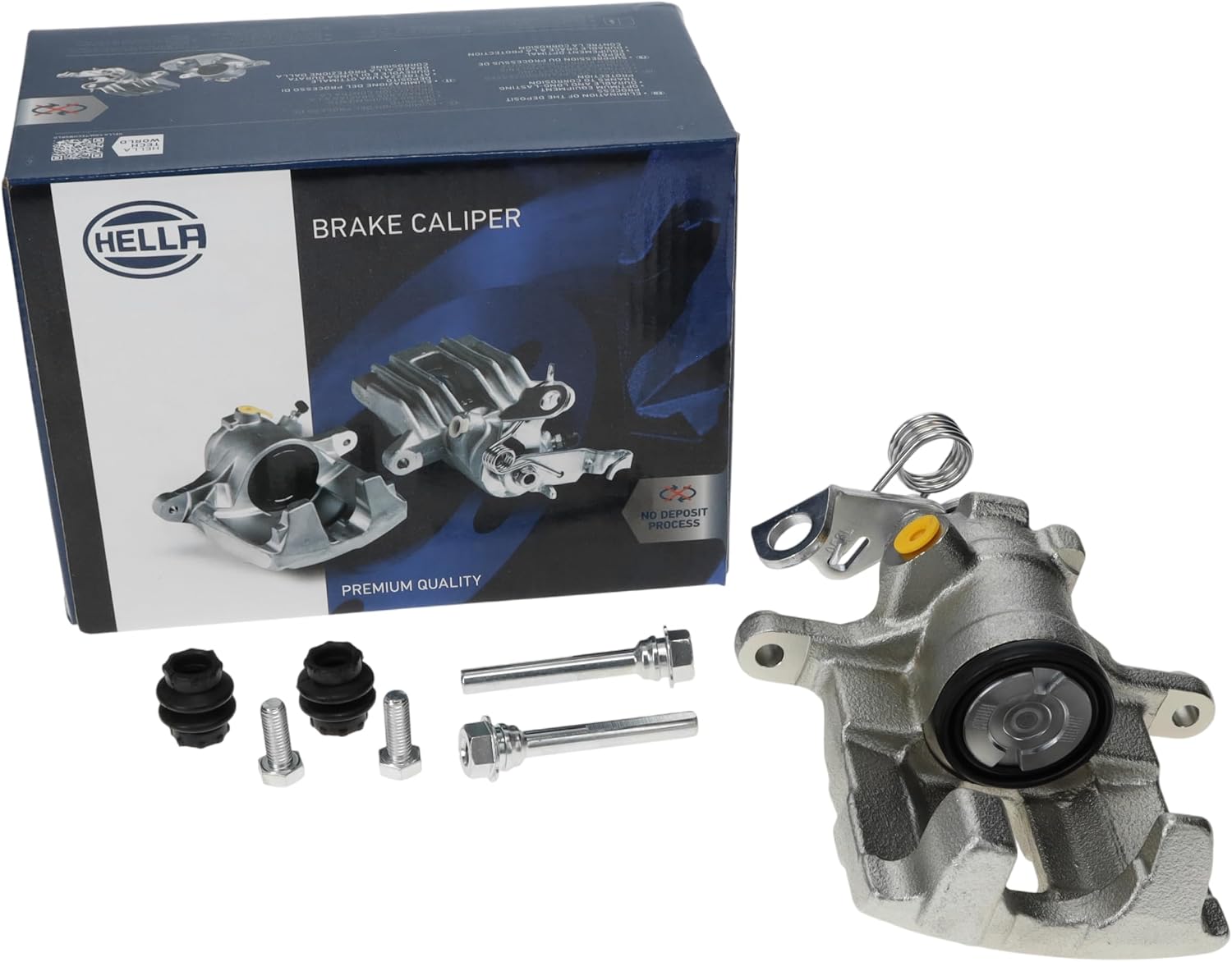 HELLA Brake Caliper With Bracket Included Compatible with Select 1997-2003 Volkswagen, Rear Left