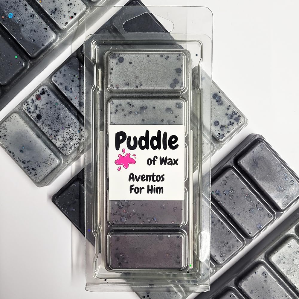 Puddle of Wax - Aventos For Him Soy Wax Melt Snap Bar - 50g - Aftershave Scent - Vegan Friendly - Made in the UK