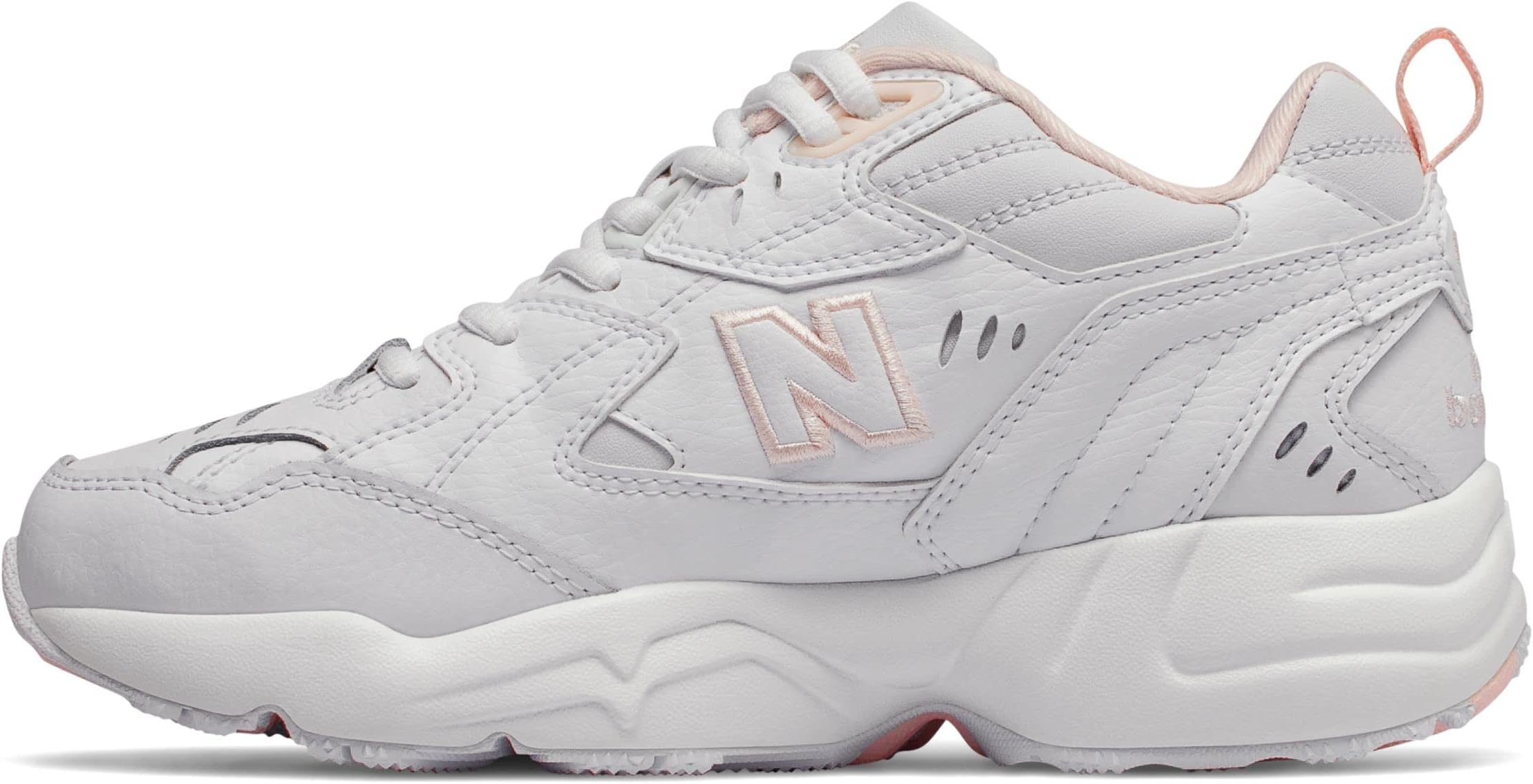 New Balance WX608WI1 Trail Running Shoe, White Pink, 1 UK