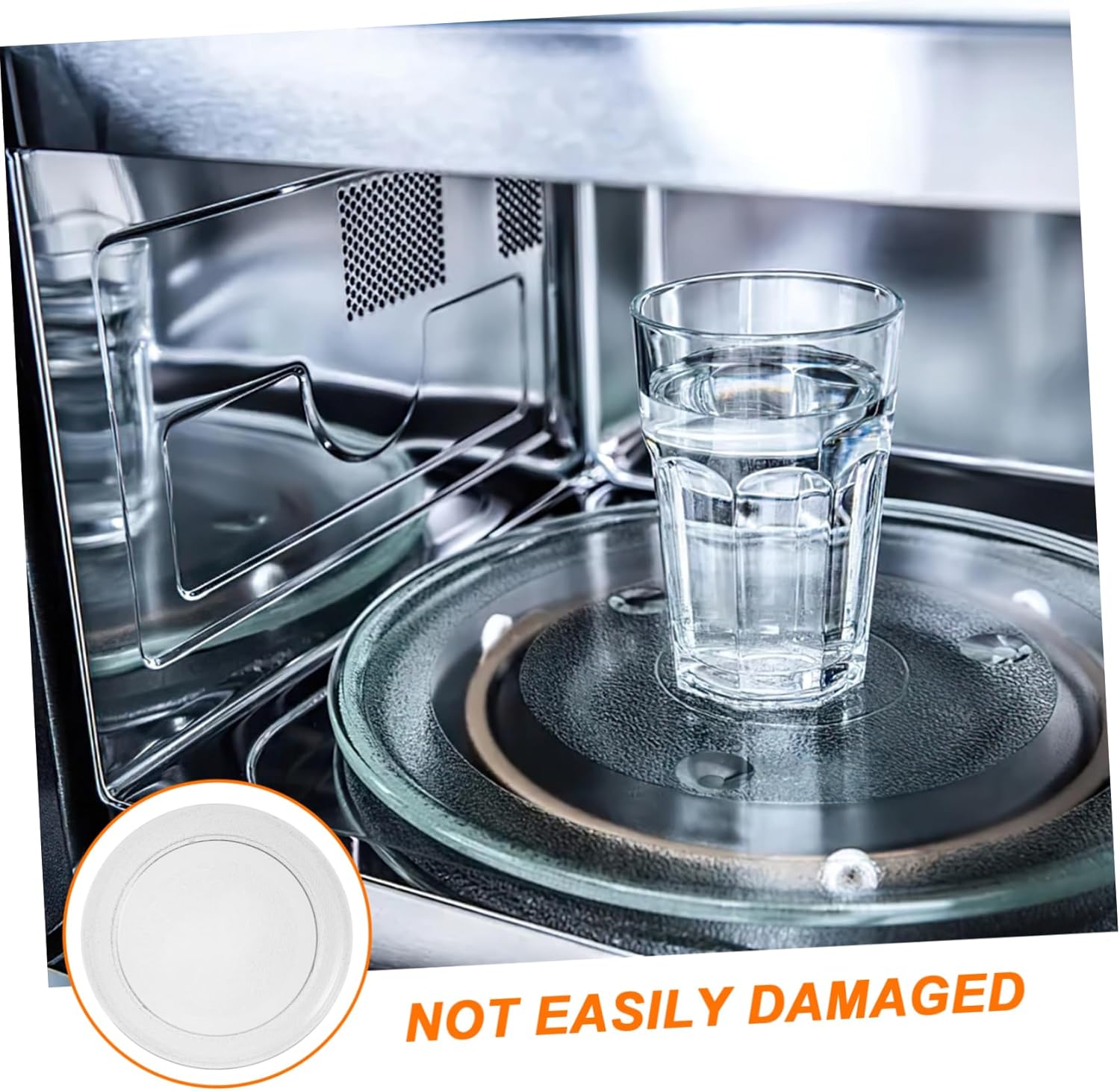 Microwave Turntable Plate Glass Dish for Oven Easy Install Turntable Tray Support