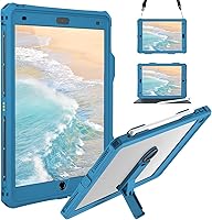 Vista 6 de ShellBox Case Funda impermeable para iPad mini 4/5, funda protectora de cuerpo completo a prueba de golpes a prueba de polvo con soporte ajustable