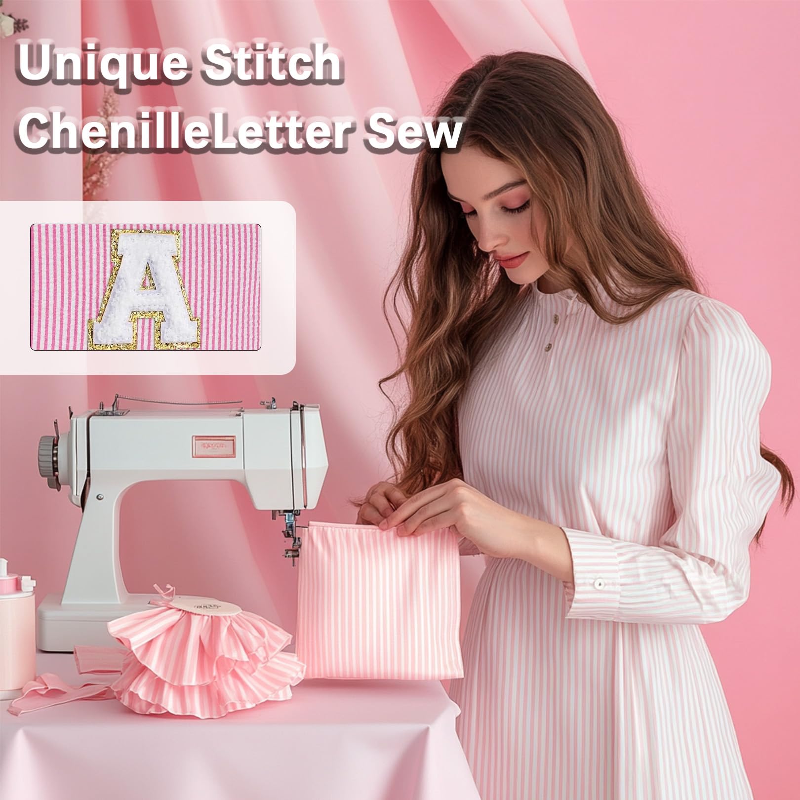 Kosmetiktasche mit Initiale, personalisierbar, Make-up-Tasche, Reise-Kulturbeutel für Mutter, Freundin, Ehefrau, Lehrer, Geburtstagsgeschenk für Frauen, Hautpflege für Mädchen, Pink, Größe S