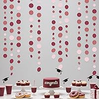 Vista 45 de Decoraciones de Fiesta de Puntos Circulares Rojos Azules Amarillos Guirnalda de Lunares Colgantes de Papel Serpentina de Lunares para Carnaval Circo