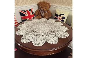 Handmade Cotton Crochet Lace Tablecloth Doilies