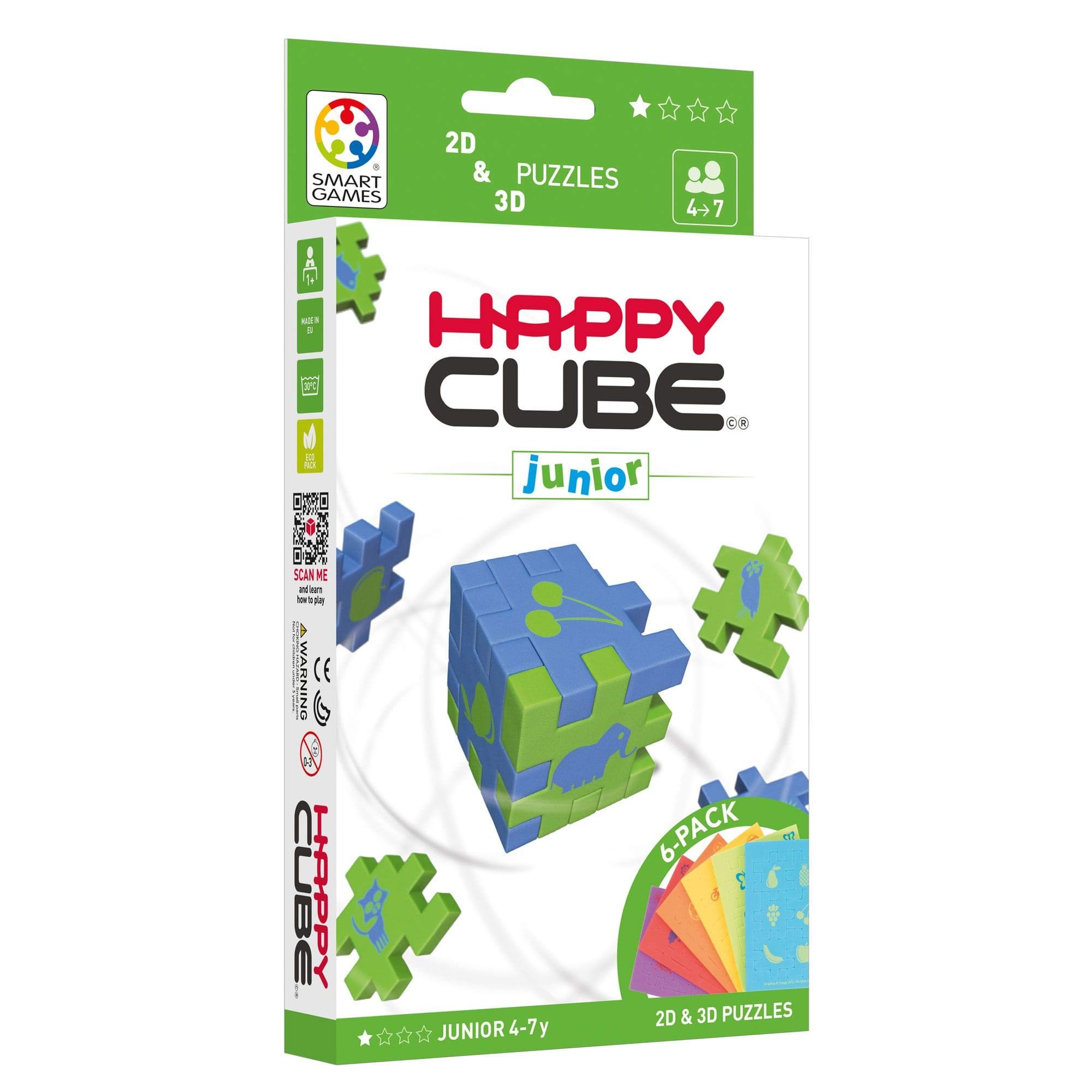 Happy Cube Junior - Puzzle Éducatif en Mousse pour Enfants