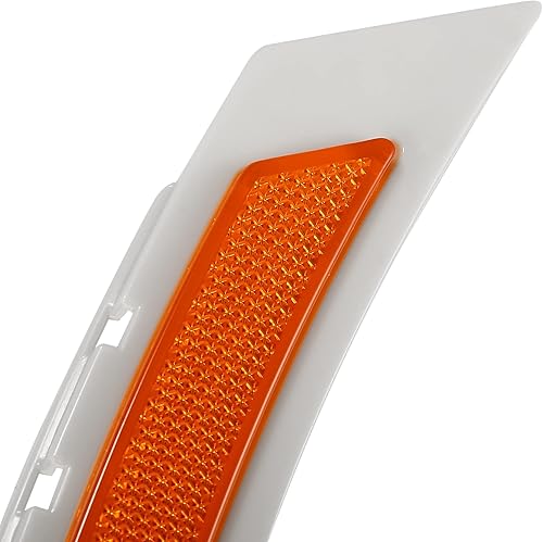 Miniatura 6 de X AUTOHAUX Par de parachoques delantero Reflector lateral marcador 63147185743 63147185744 para BMW Serie 5 535i 550i 2008-2010 Reemplazar Reflector