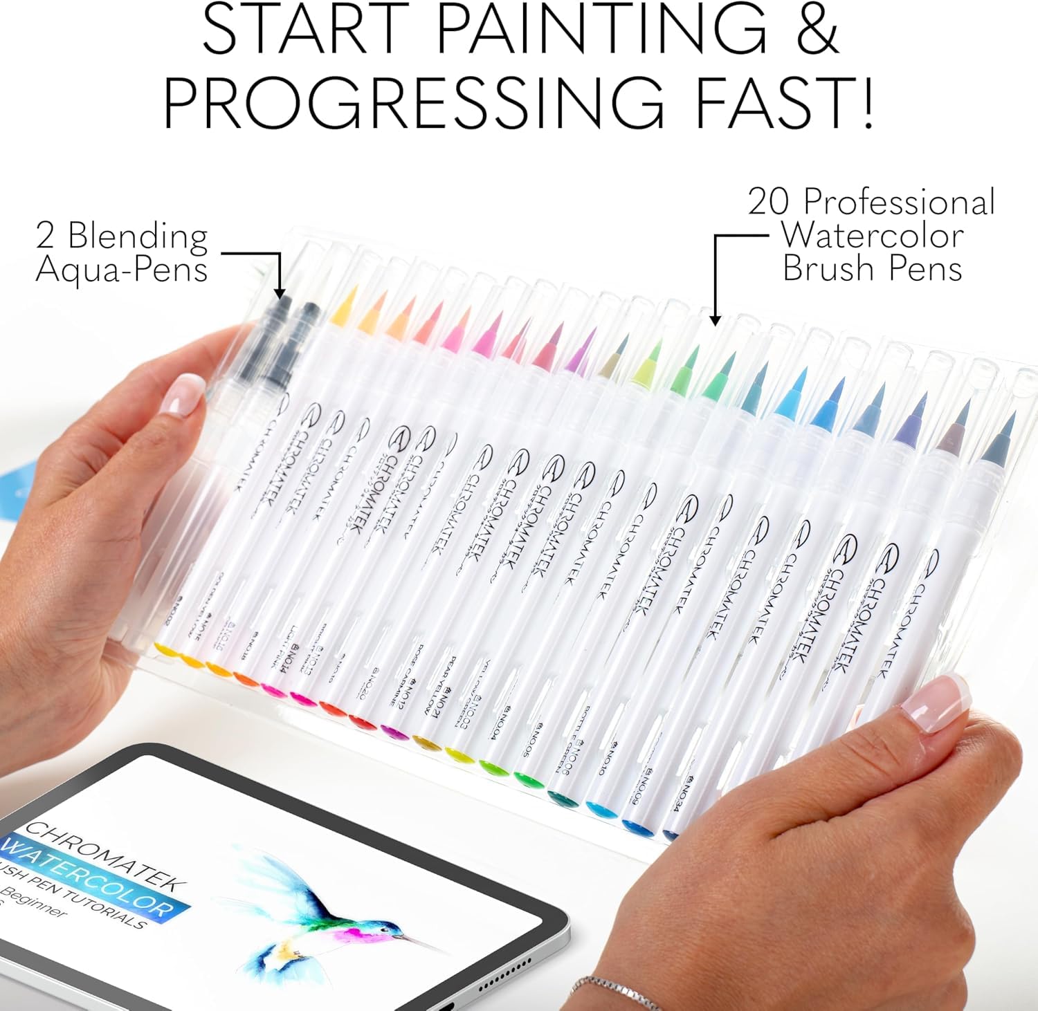 CHROMATEK Lot de 22 stylos aquarelle