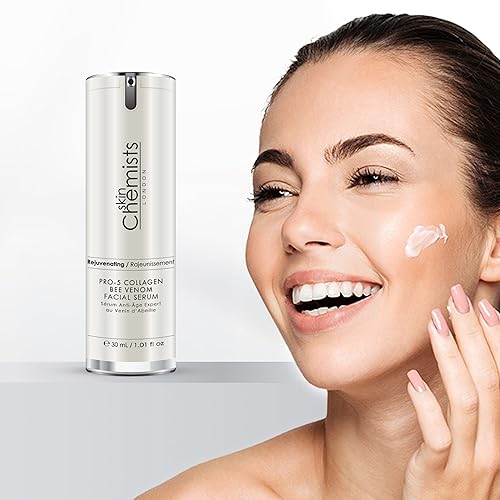 Miniatura 5 de SkinChemists London Pro-5 Suero facial de veneno de abeja de colágeno, 1.1 onzas