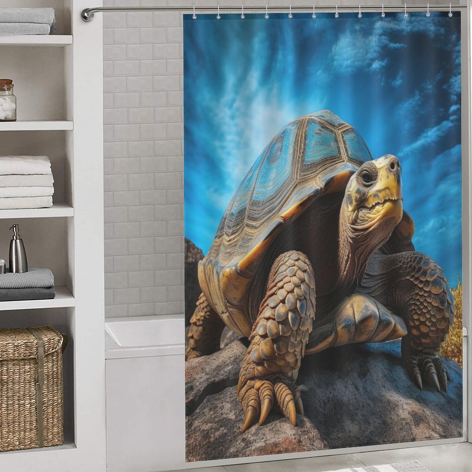 Tortues de mer rideau de douche pour une salle de bain ambiance océan
