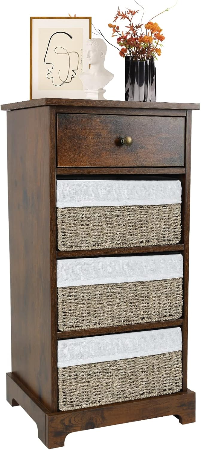 NO MORE TAG Storage with Baskets, Wicker Storage