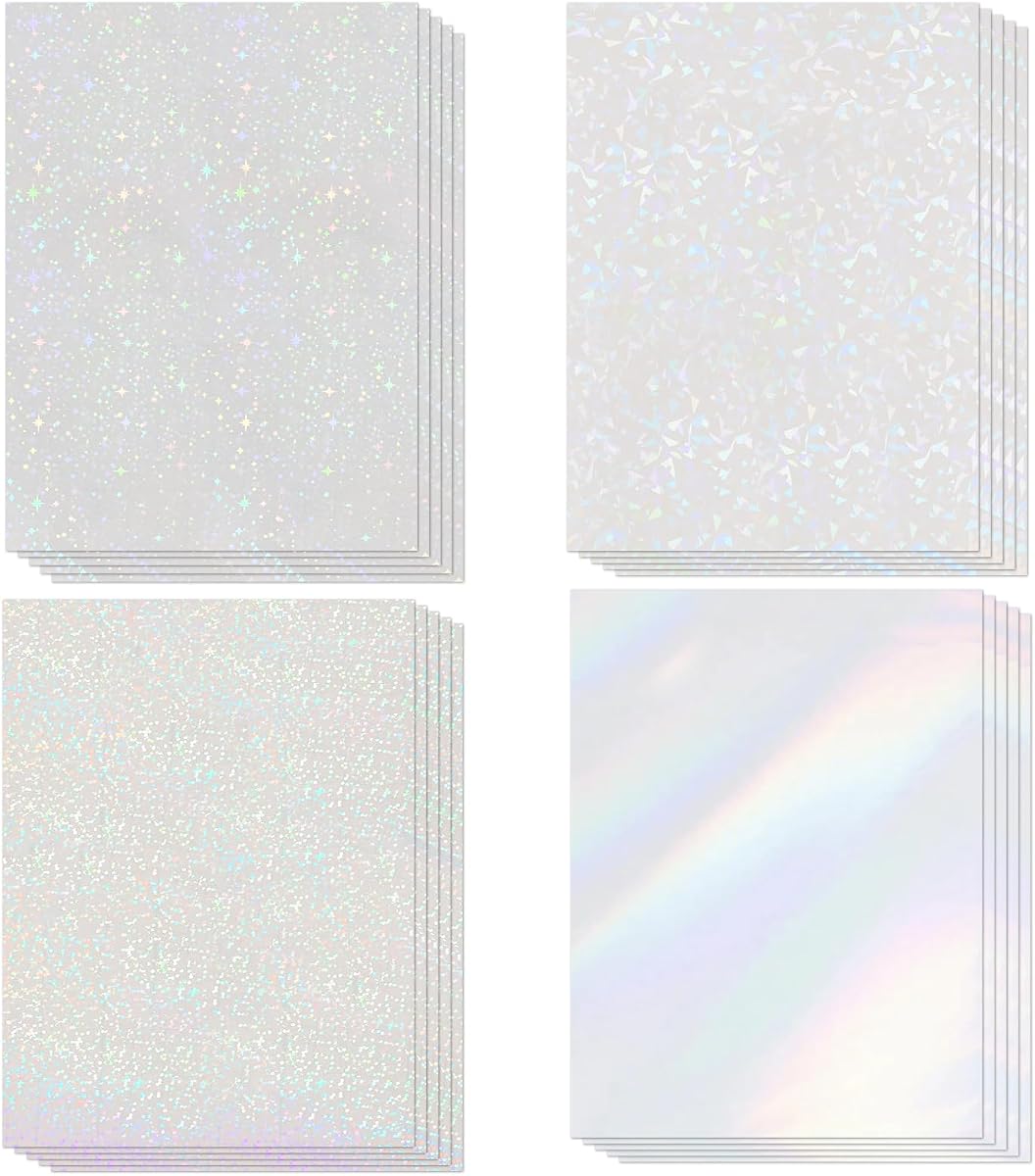 20 Sheets Holographic Sticker Paper