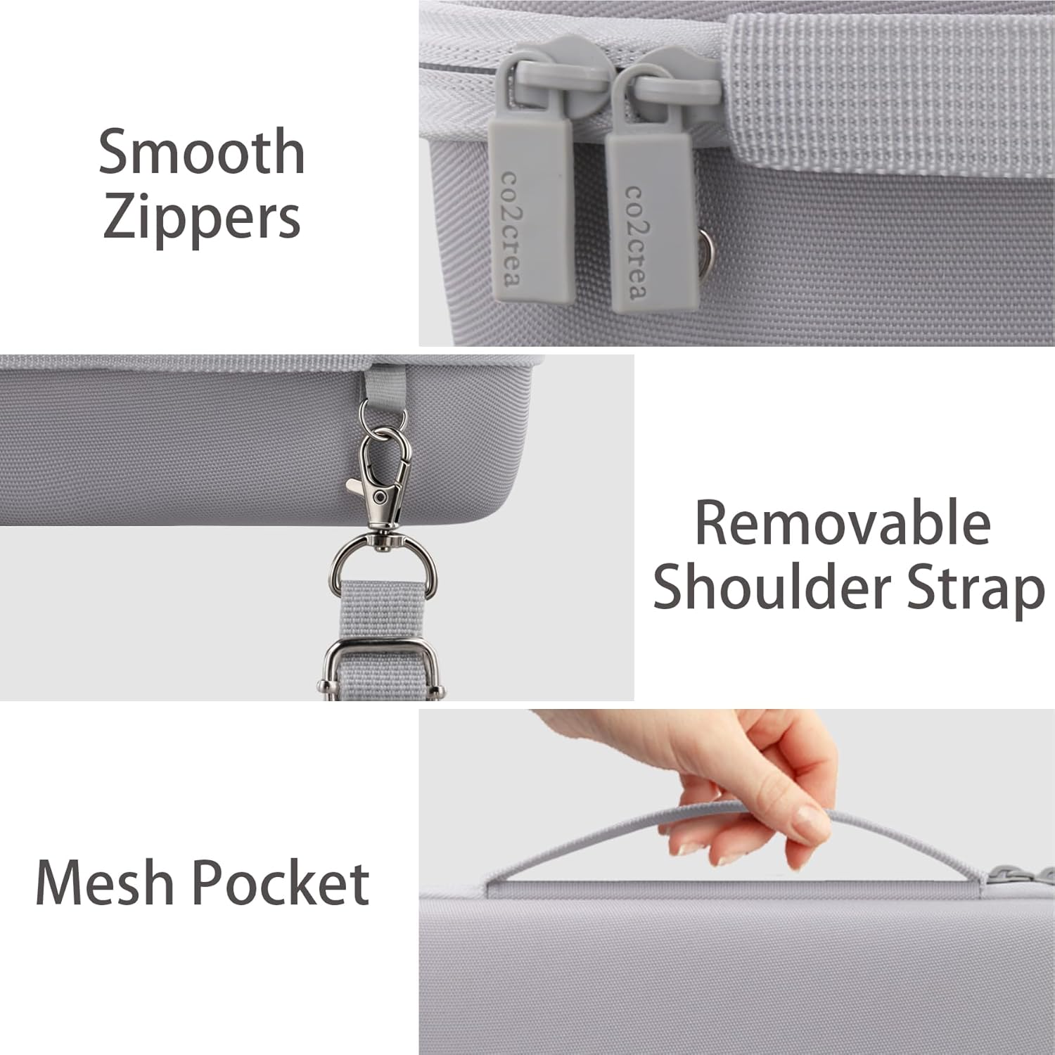 co2CREA Hard Travel Case Replacement for Bose New SoundLink Flex 2nd Gen/Bose SoundLink Flex Bluetooth Portable Speaker (Fog Grey Case) - Image 4