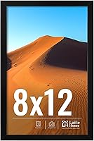 Vista 96 de LaVie Home Marco de fotos de 2 x 3, marco de fotos negro de 2 x 3 con plexiglás HD, marco de visualización de 2 x 3, 1 paquete, colección clásica