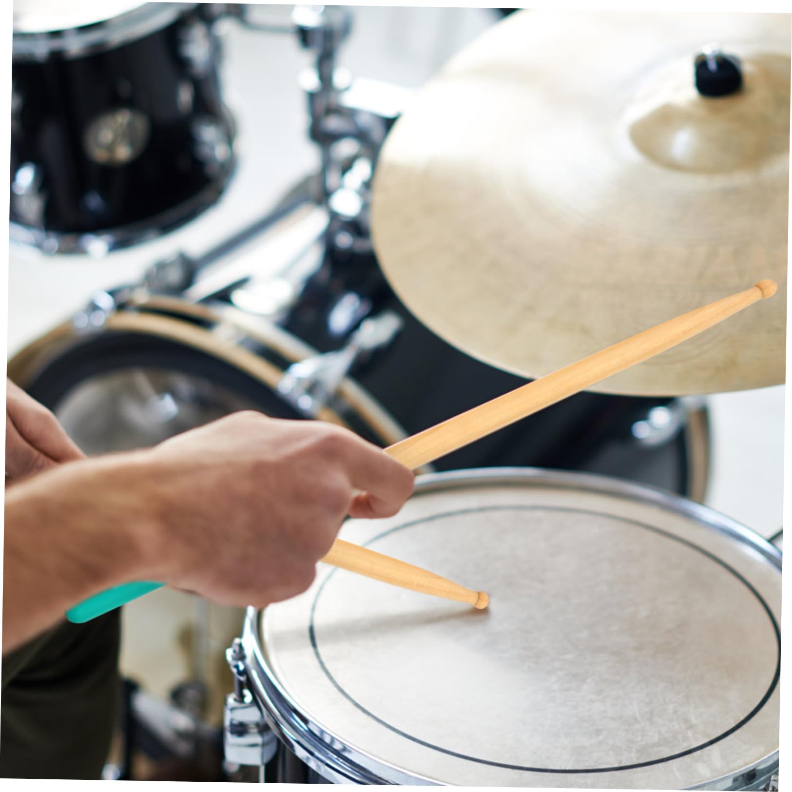 Alipis Juego de 6 Pares de Baquetas de Percusión de Arce Empuñadura Cómoda y Superficie Antideslizante para Músicos Adultos en Conciertos y Presentaciones