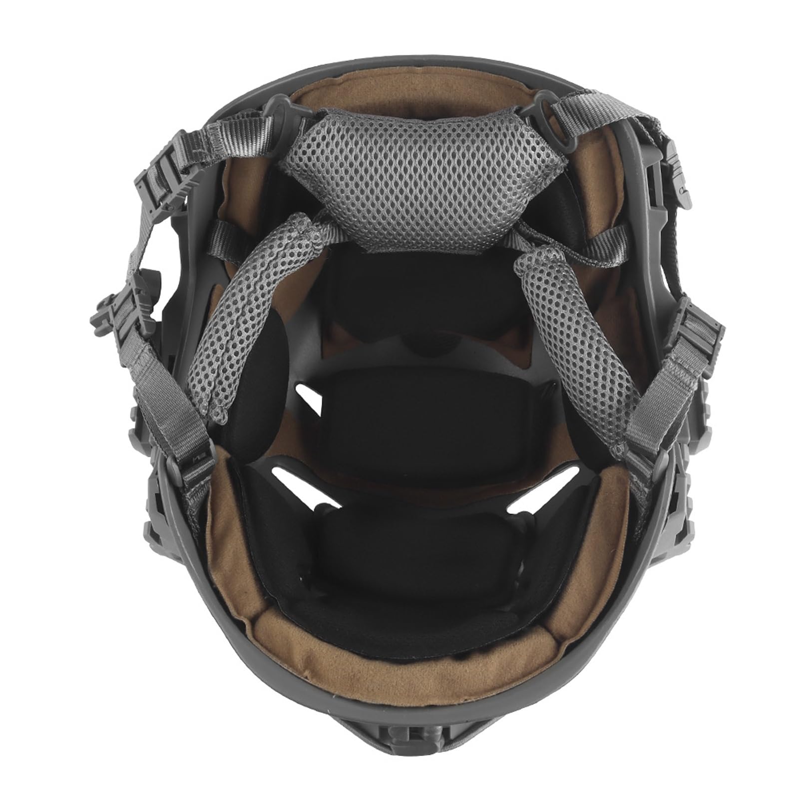 Casco Tattico Leggero - Vestibilità Comoda, Sistema di Montaggio Su Guida Nvg - per Addestramento Tattico, Giochi di Sopravvivenza e Sport All'Aria Aperta