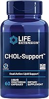 Life Extension CHOL-Support™: Artichoke Extract & Pantethine for Healthy Cholesterol, HDL/LDL Balance & Heart Health - Non-GMO, 60 Caps