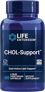 Life Extension CHOL-Support™: Artichoke Extract & Pantethine for Healthy Cholesterol, HDL/LDL Balance & Heart Health - Non-GMO, 60 Caps
