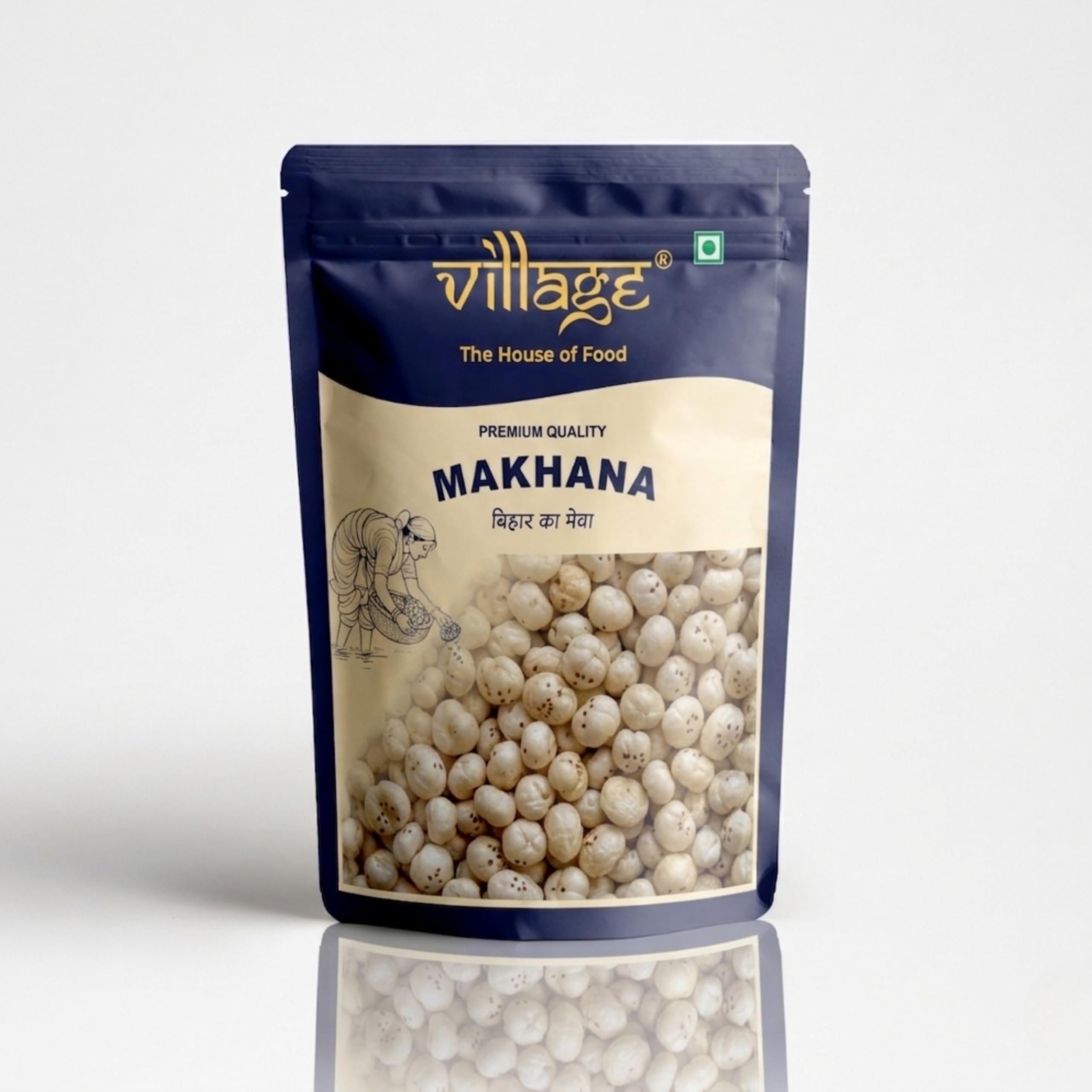 Village The House of Food Plain Makhana 225g | Big Size Handpicked Fox Nuts (Gorgon Nut) | Healthy Roasted Snack | High Protein & Rich in Calcium | Low Fat, Gluten-Free & Vegan | Fit for Fasting | Pure 5+ Size Makhana-image-28