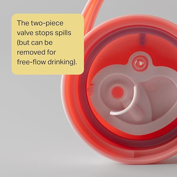 Tommee Tippee Insulated Active Spout Cup, 266ml, Non-Spill Water Bottle for Toddlers 12 Months+, Insulated to Help Keep Their Drinks Cool, Blue and Yellow, 2 Pack - 4