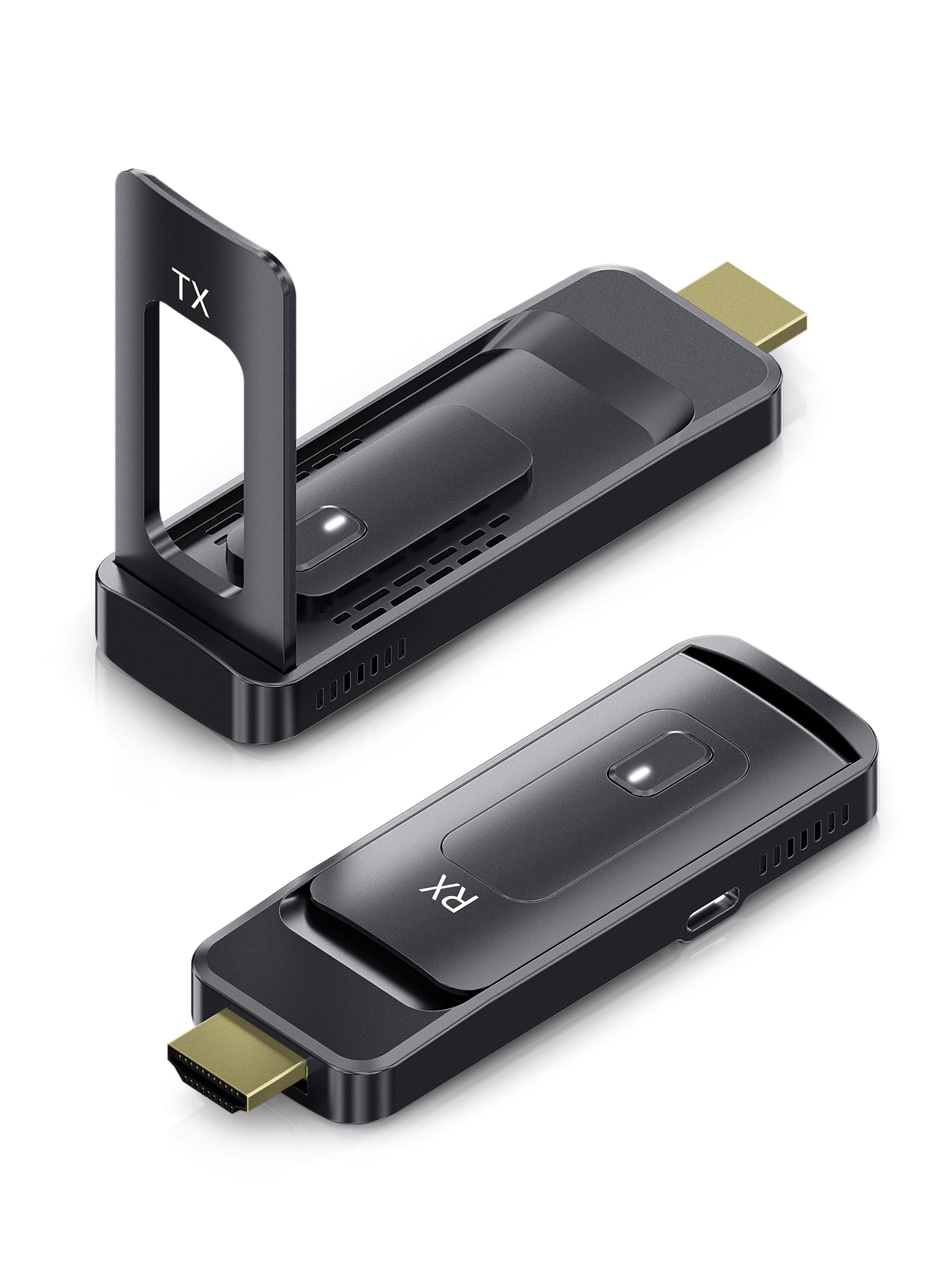 HDMI Inalámbrico, 2026 Transmisor y Receptor HDMI Inalámbrico, 5G/1080P Wireless HDMI Extensor, Antena Plegable & Canal Ajustable, computadora/Cámara/Monitor/Proyector/TV,164FT/50M, 14"