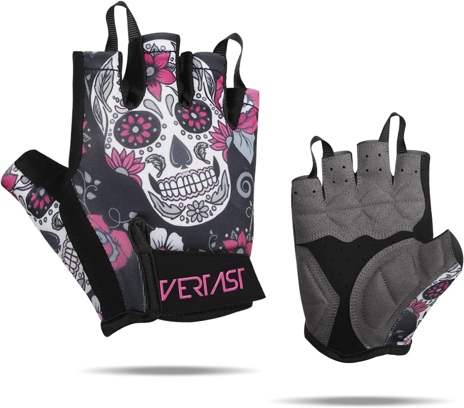 Cycling Bike Gloves Gym Training Fitness Padded Half Finger Bicycle Gloves Shock-Absorbing Anti-Slip Breathable MTB Road Biking Gloves for Men Women