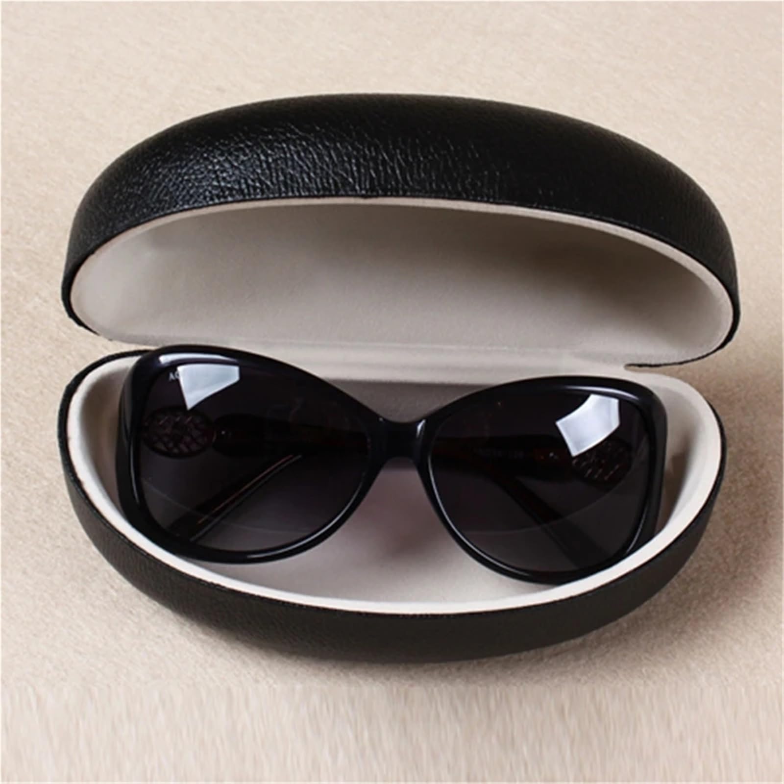 Custodia for occhiali da 2 pezzi for sole portatile rigida for con cerniera viaggio Per Occhiali
