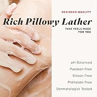 Vista 7 de Caress Gel de baño para mujer, manteca de karité y azúcar moreno, gel de ducha hidratante y exfoliante para una piel radiante hermosa, 20 onzas