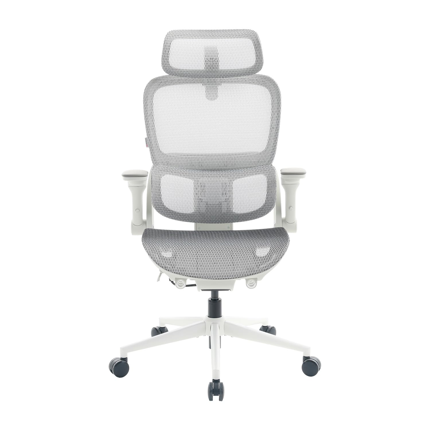 SIHOO SIHOO B300 PRO Ergonomic Office Chair, High Back Mesh Computer Chair with Wide Headrest, 6D Flip-Up Rotatable Armrests, Adaptive Lumbar Support, 135° Reclining Home Office Desk Chair, Soft White