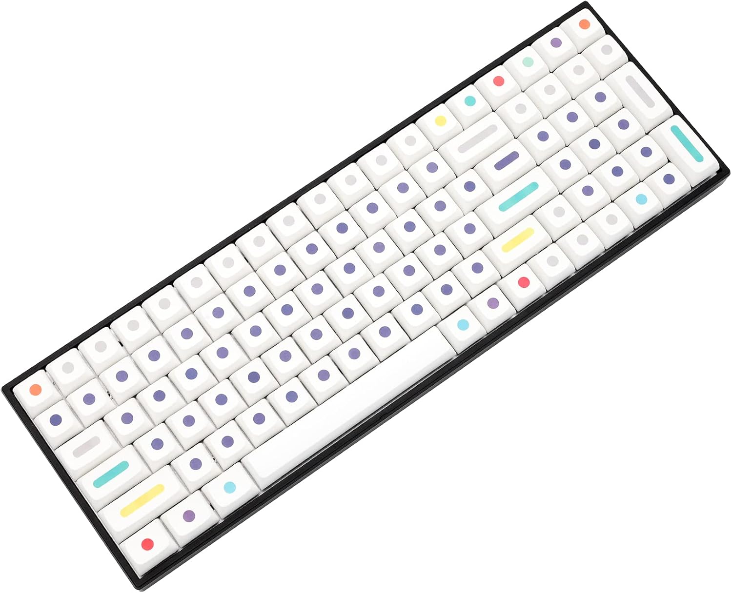 KPREPUBLIC XDA V2 Dot World Dye Sub Keycap Set Thick PBT for Keyboard 87 tkl 104 ansi xd64 bm60 xd68 bm65 bm68 Dots (XDA V2 Dot World Set x1)