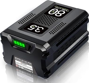 Upgraded 80V 3.5Ah Li-Ion Replacement for Greenworks PRO 80V Battery GBA80400 GBA80200 GBA80250 BAB740 BAB741 BAB742 BAB743 LB8080 LB60200 2981102, Fit for Greenworks 80 Volt Power Tools & Chargers