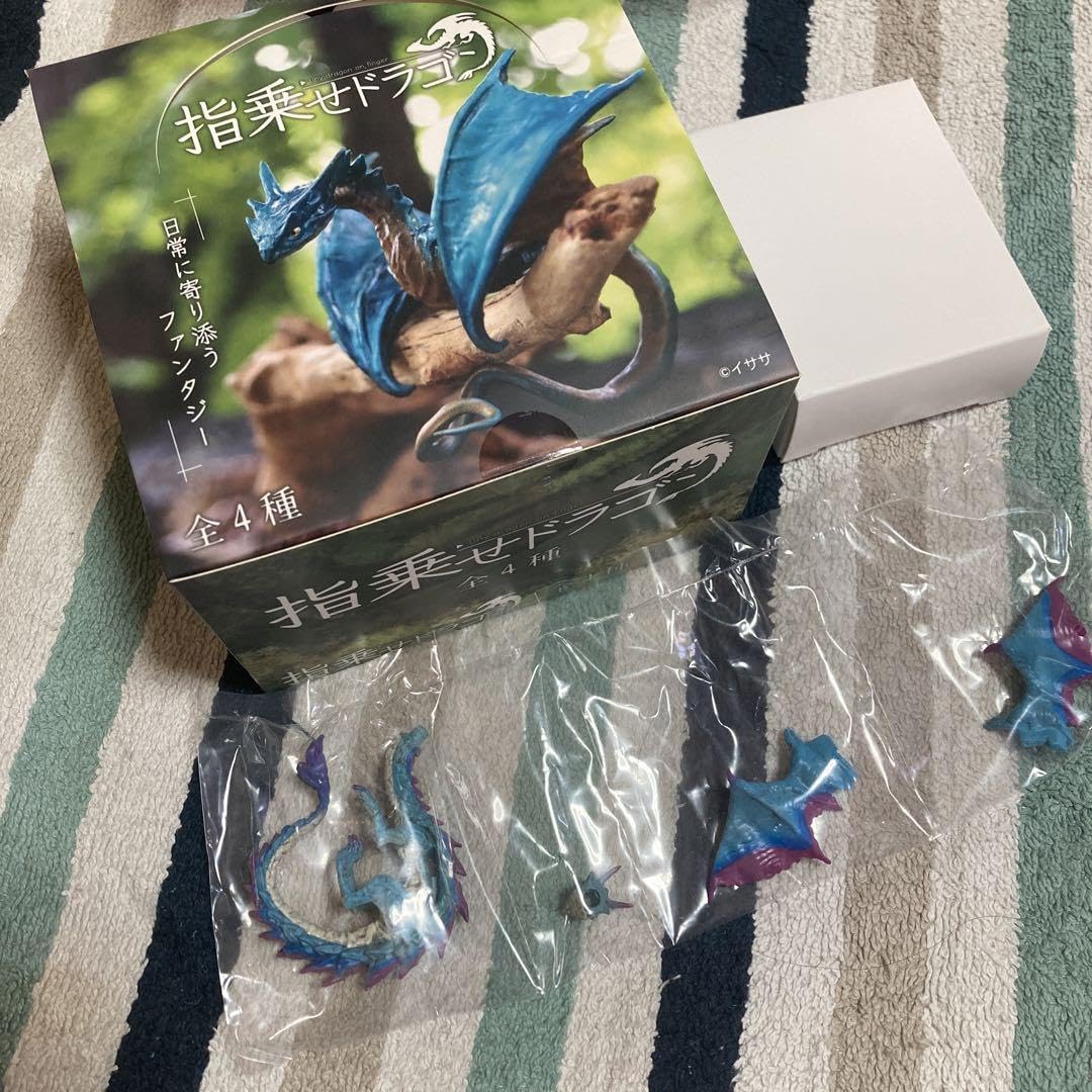 Amazon.co.jp: 指乗せドラゴン 1box＋通販限定カラー 5体セット : おもちゃ