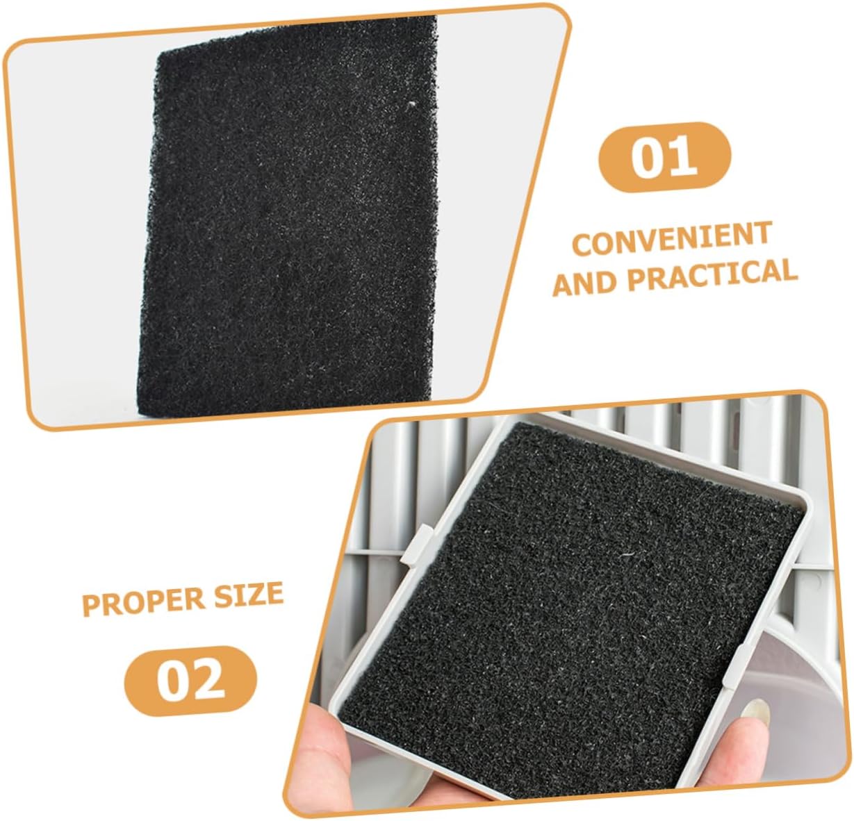 UPKOCH Cat Litter Box Charcoal Bag 18pcs Litter Liner Filters Odor Control Sheets for Compost Bin 7 71C5 b2SlSL. AC SL1281