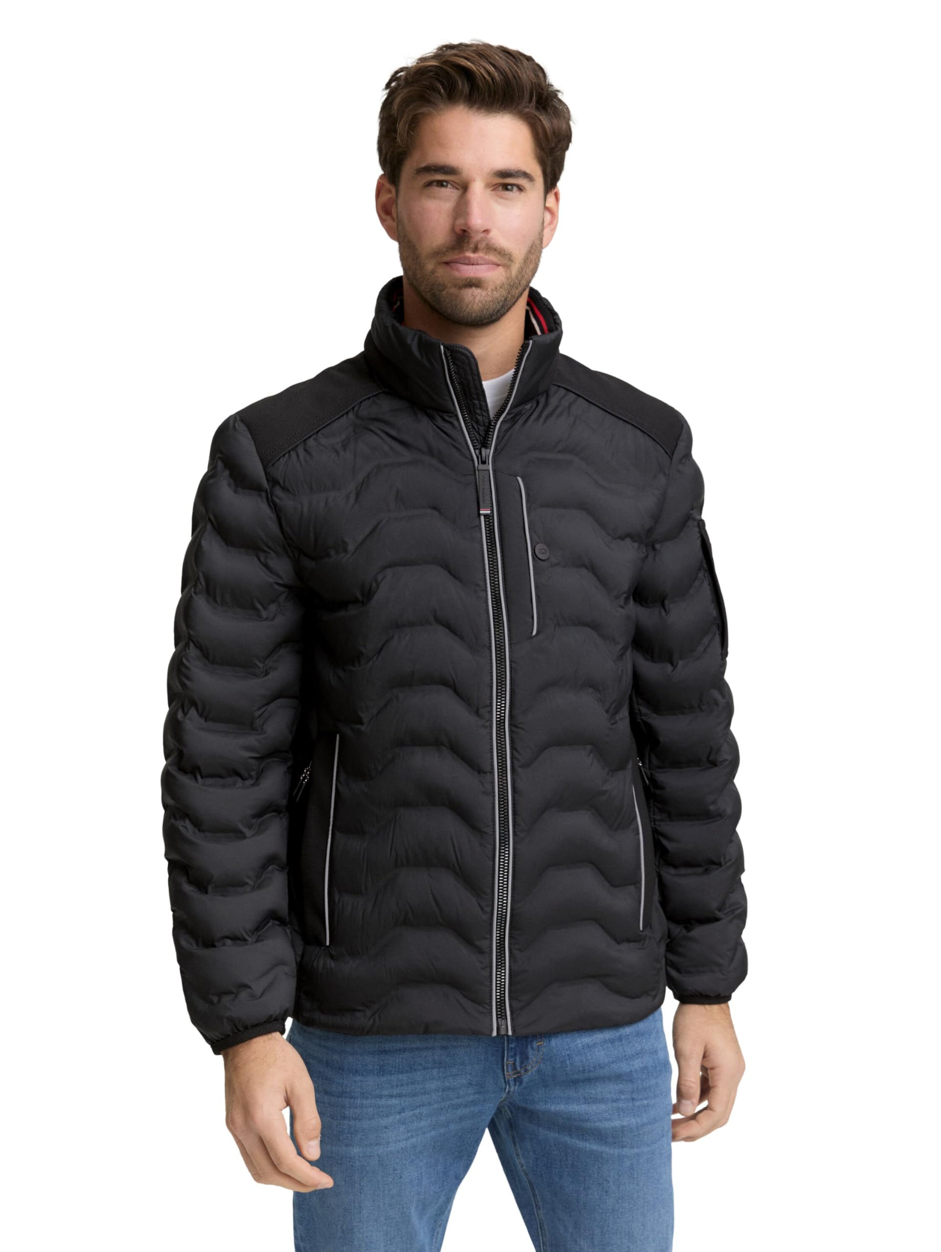 TOM TAILOR Hybridjacke mit Stehkragen