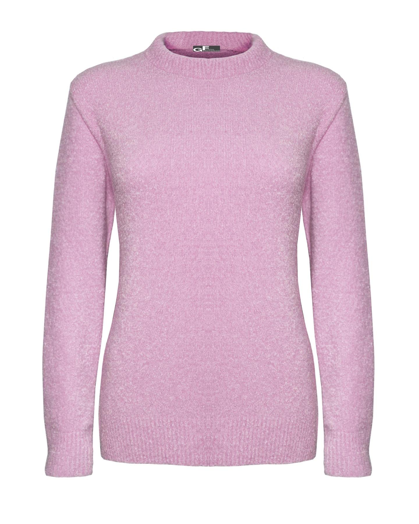Generation Fashion New Ladies Women Knitted Long Sleeve Stretchable Crew Neck Jumper Sweater Pullover Top[Dusty Pink,SM]