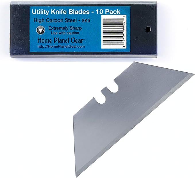 Utility Knife Blades Ten Pack for Box Cutter Blades Refills