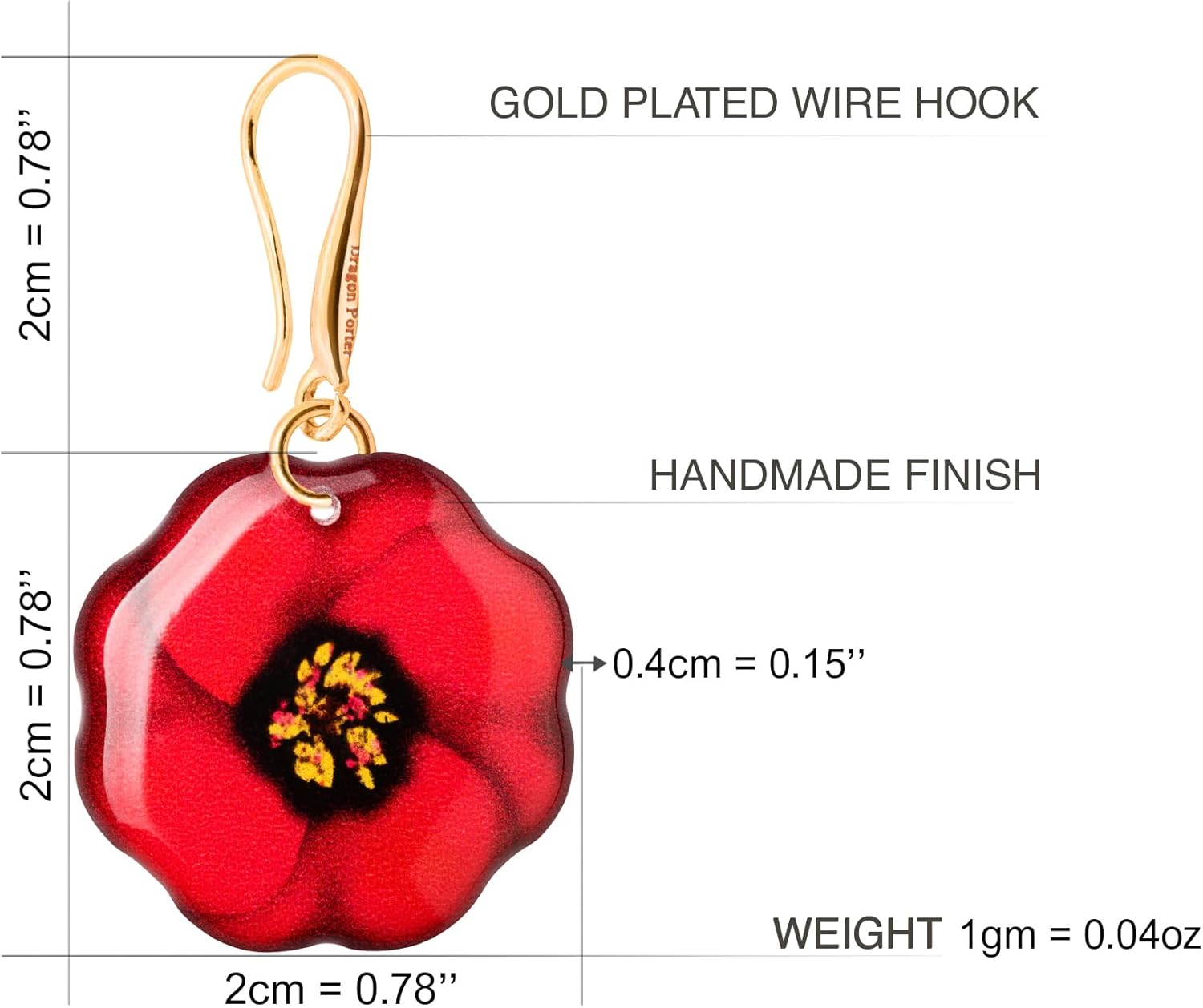 Flower Butterfly Dangle Earrings for Women, Delicate Drop Jewelry