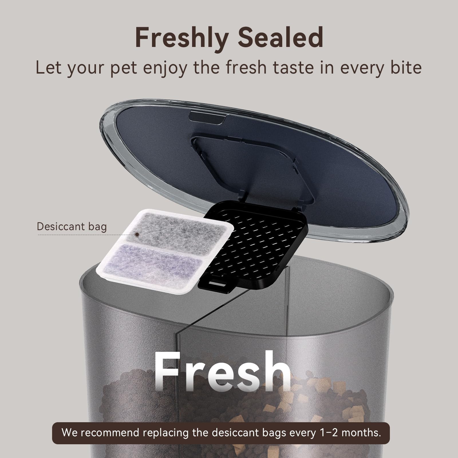 8L Distributeur Croquettes Chat Automatique 2 Bols, WiFi 2.4G, Commande APP, Minuterie Programmable, Gamelle Chat Automatique en Acier Inoxydable, 1-10 Repas par Jour pour Petits Chiens et Chats