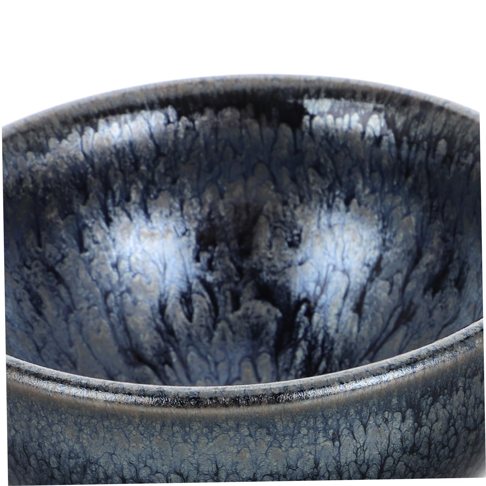 Hemobllo Jianzhan-teetasse aus Porzellan Chinesische im Retro-stil Zierliche Keramik-teetasse mit Deckel Asiatische Teetasse für Tee-liebhaber