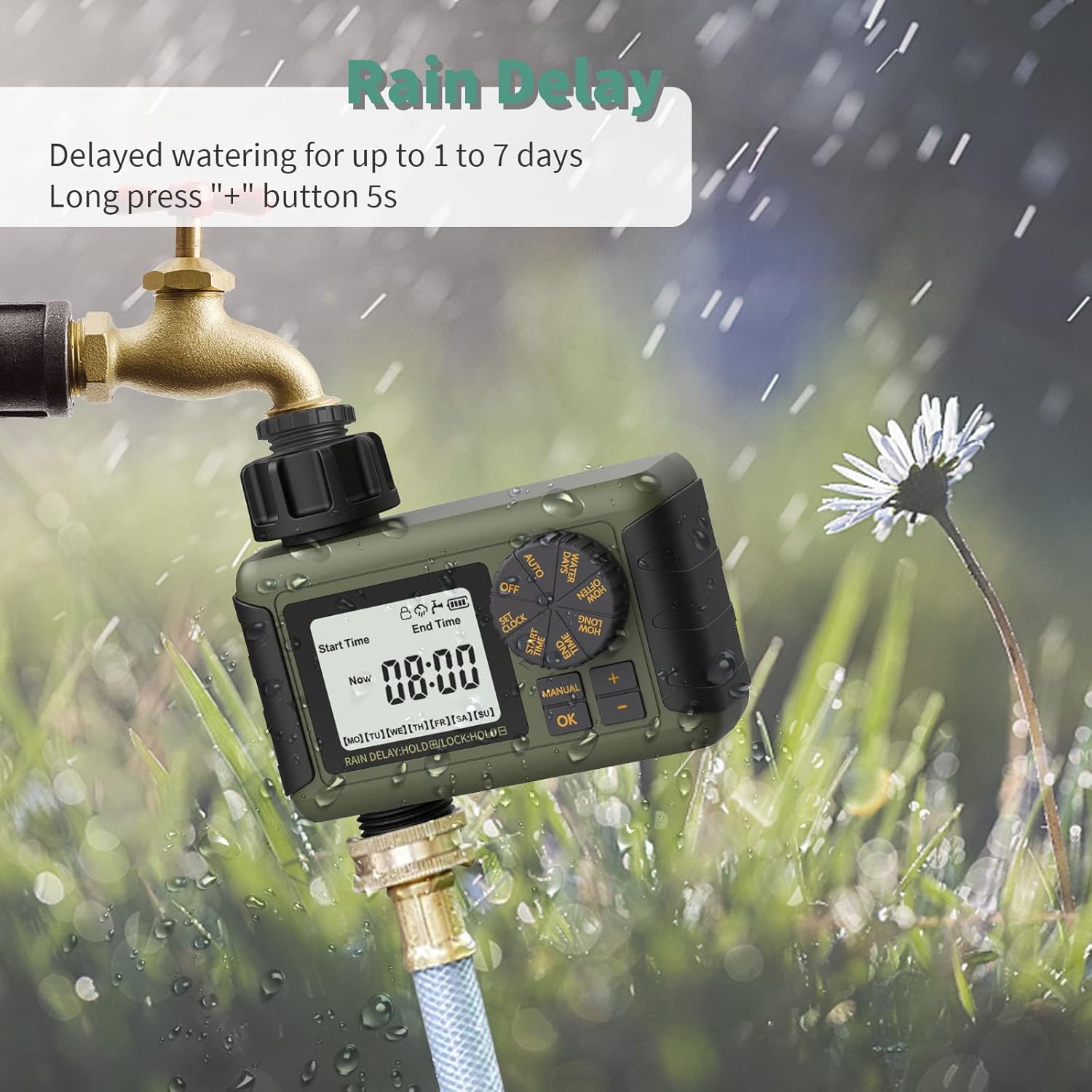 Buy Sprinkler Timer, Diivoo Water Hose Timer with Timing and Frequency
