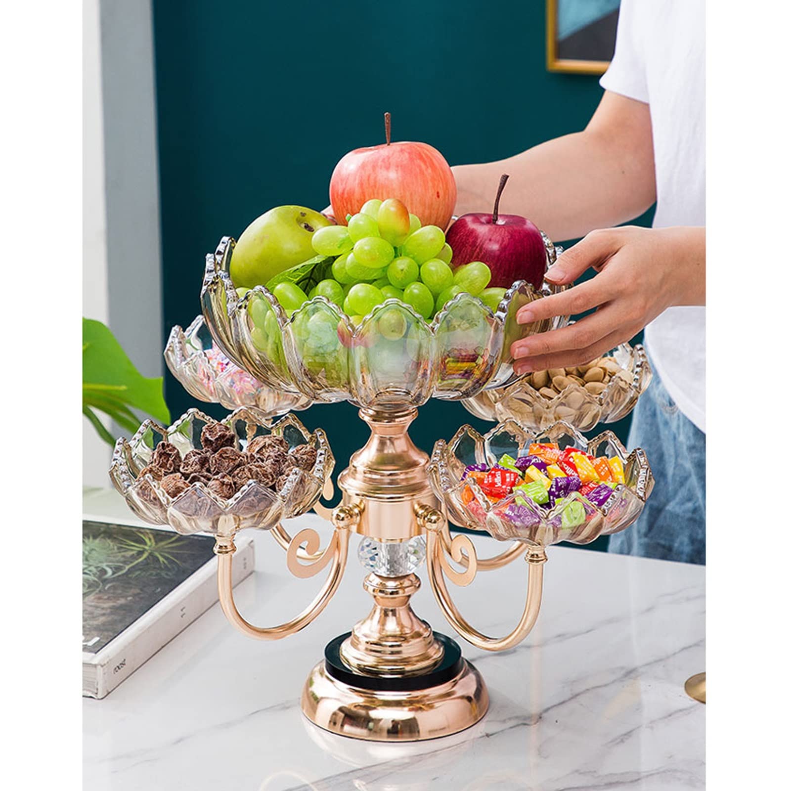 ZXGYFD フルーツボウル、装飾的なボウル、コーヒーテーブルフルーツ