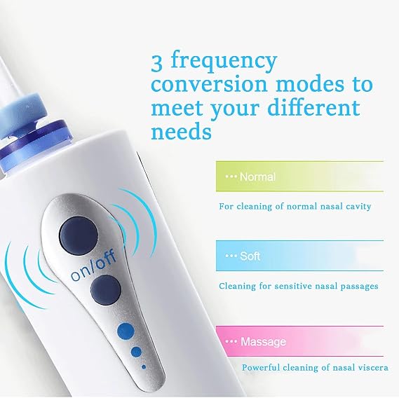 Sinus Rinse Kit,Portable Nasal Wash Cleaner, Electric Nasal Wash Sinus Rinse Kit with 3 Modes, 170Ml Nasal Irrigation, Neti Pot for Sinus & Allergy Relief