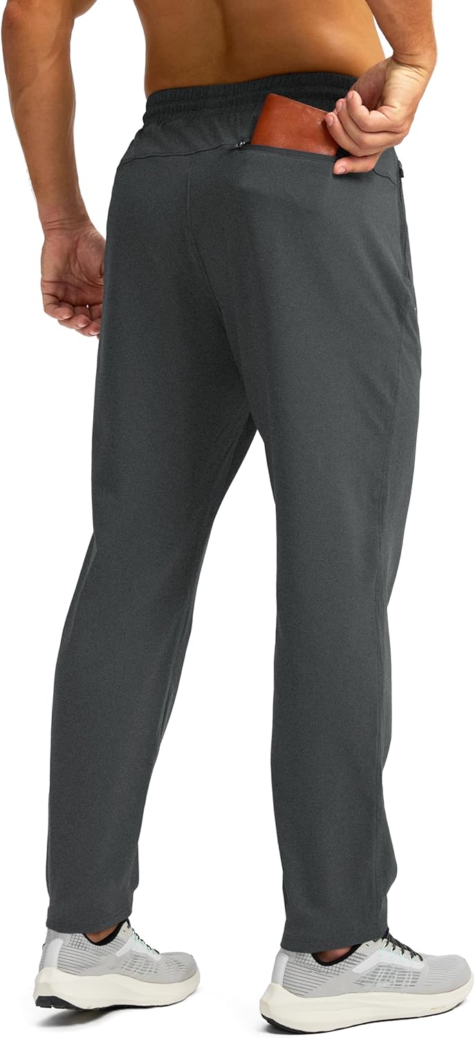 G Gradual Men's Fleece Lined Winter Pants with 3 Zipper Pockets Warm Athletic Joggers Workout Running Sweatpants for Men - Image 3