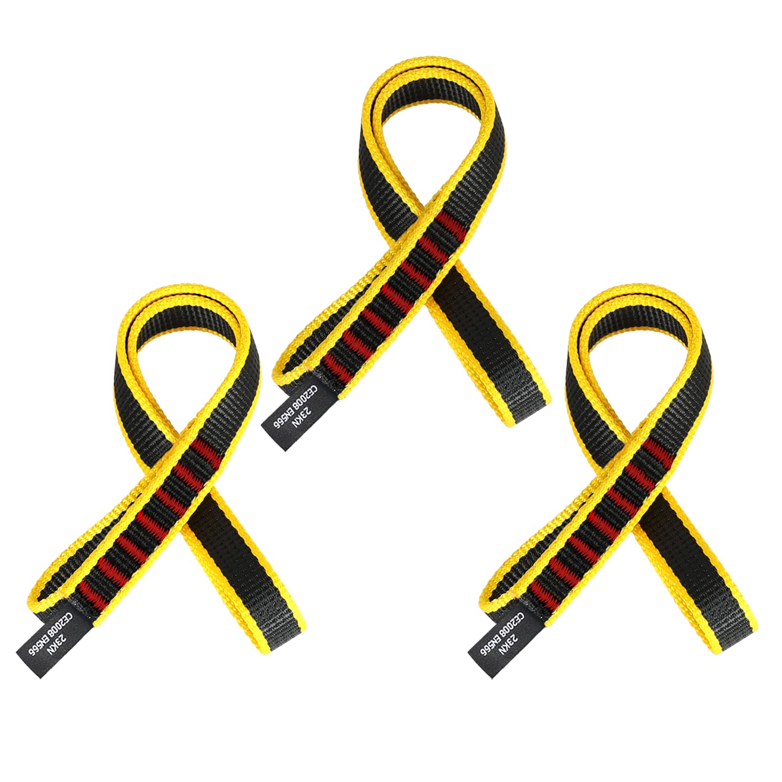 NivLop 18MM Nylonband Multifunktions-Schlaufe 23KN – Hochfeste Bandschlinge für Outdoor, Fitness, Yoga-Hängematte & mehr （30 cm / 12 Zoll | Pck 3）