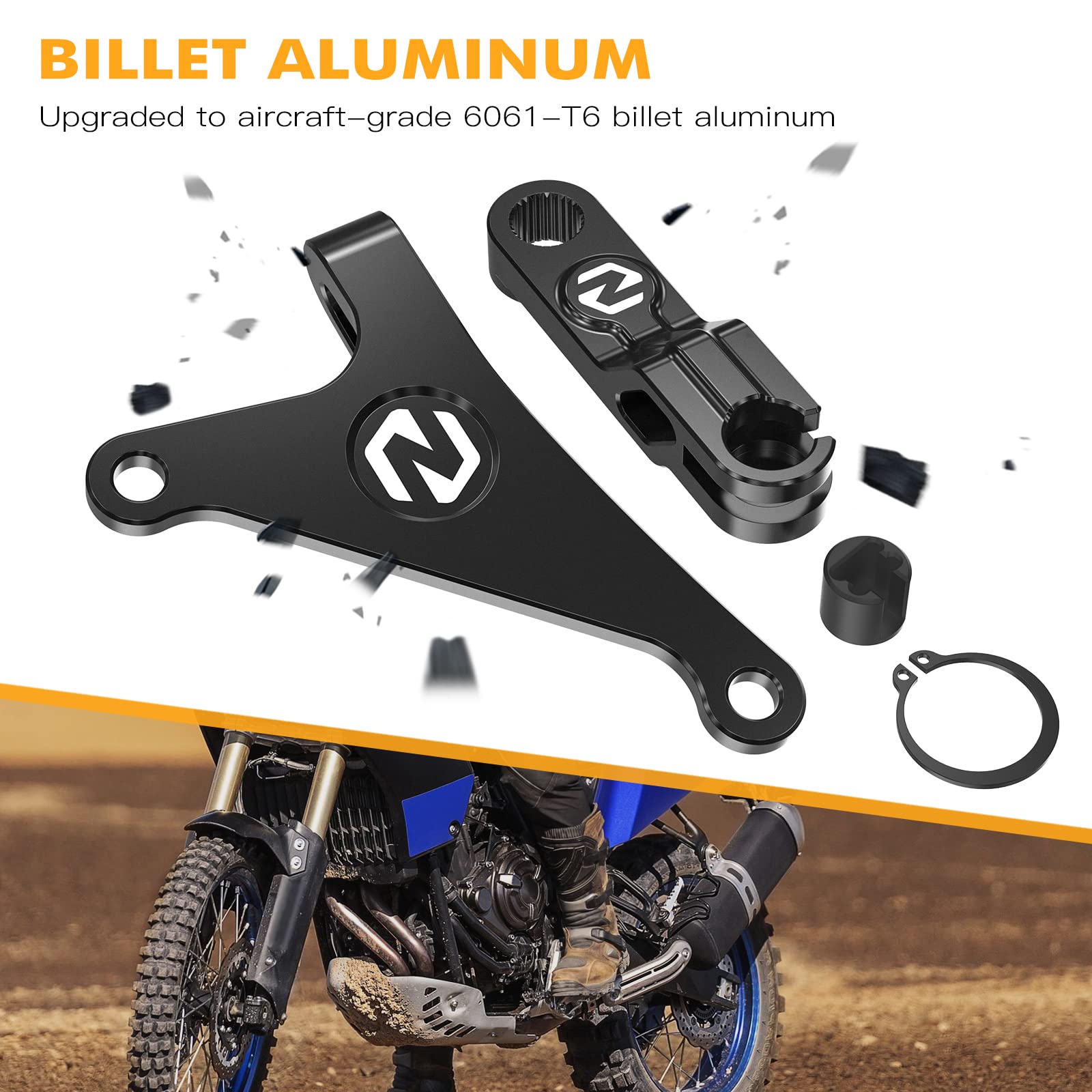 NICECNC Leva frizione Compatible XSR700 2018-2023 MT-07 2018-2022 nero
