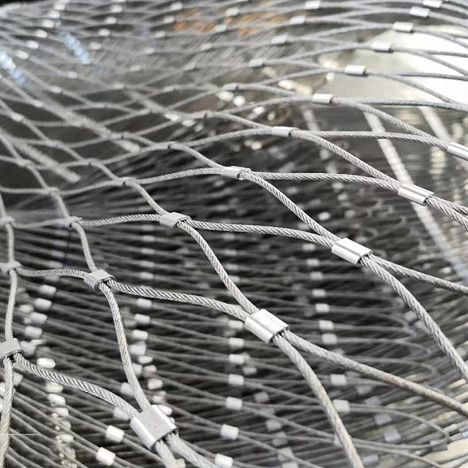 Rete metallica personalizzabile in acciaio inossidabile 304, 2 x 2 m, resistente, per esterni, griglia di protezione dagli uccelli, versatile per giardino, fattoria, edilizia
