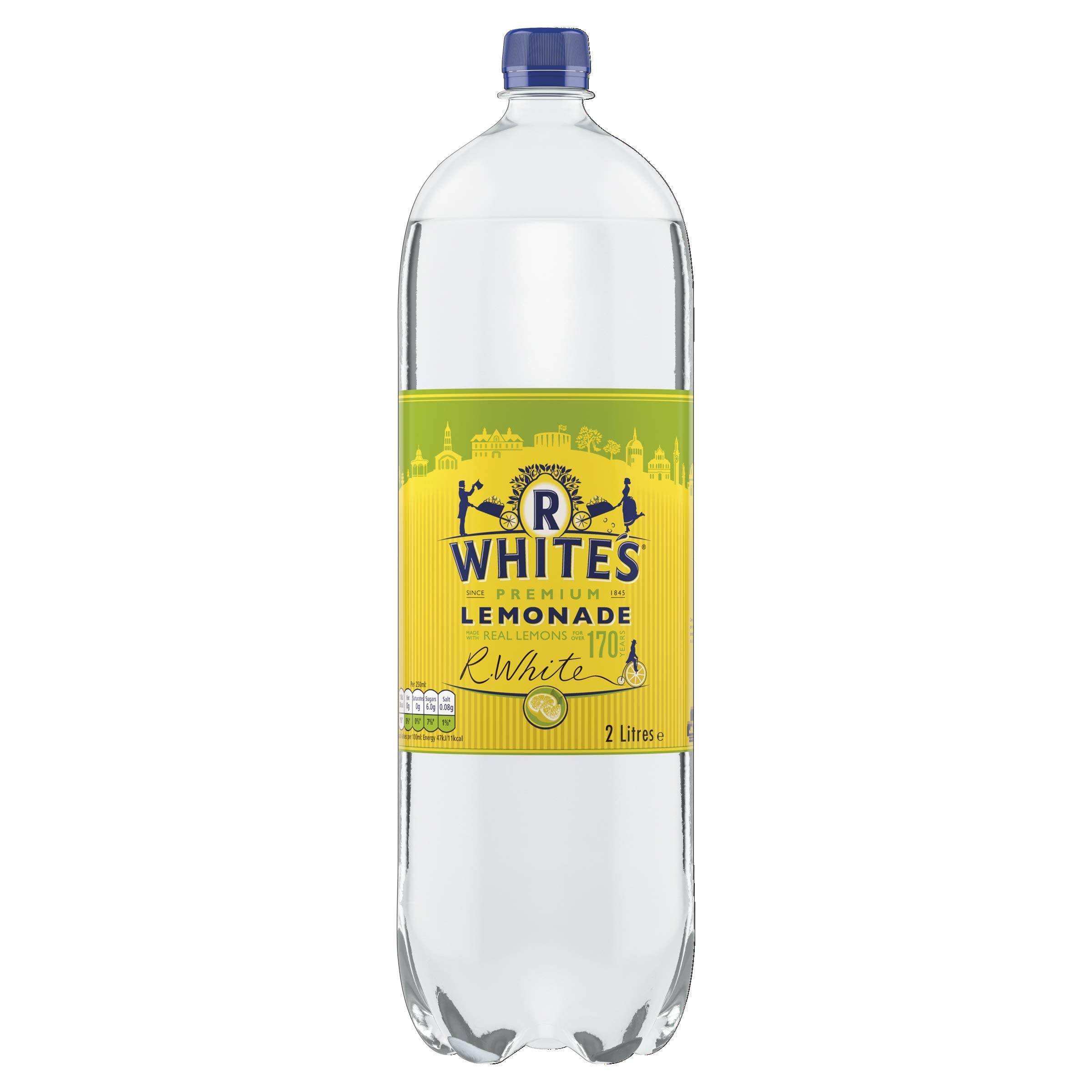 R Whites Premium Lemonade, 2L (Pack of 6)